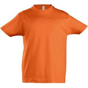 SOLS Kids Unisex Imperial Heavy Cotton Short Sleeve T-Shirt / Orange